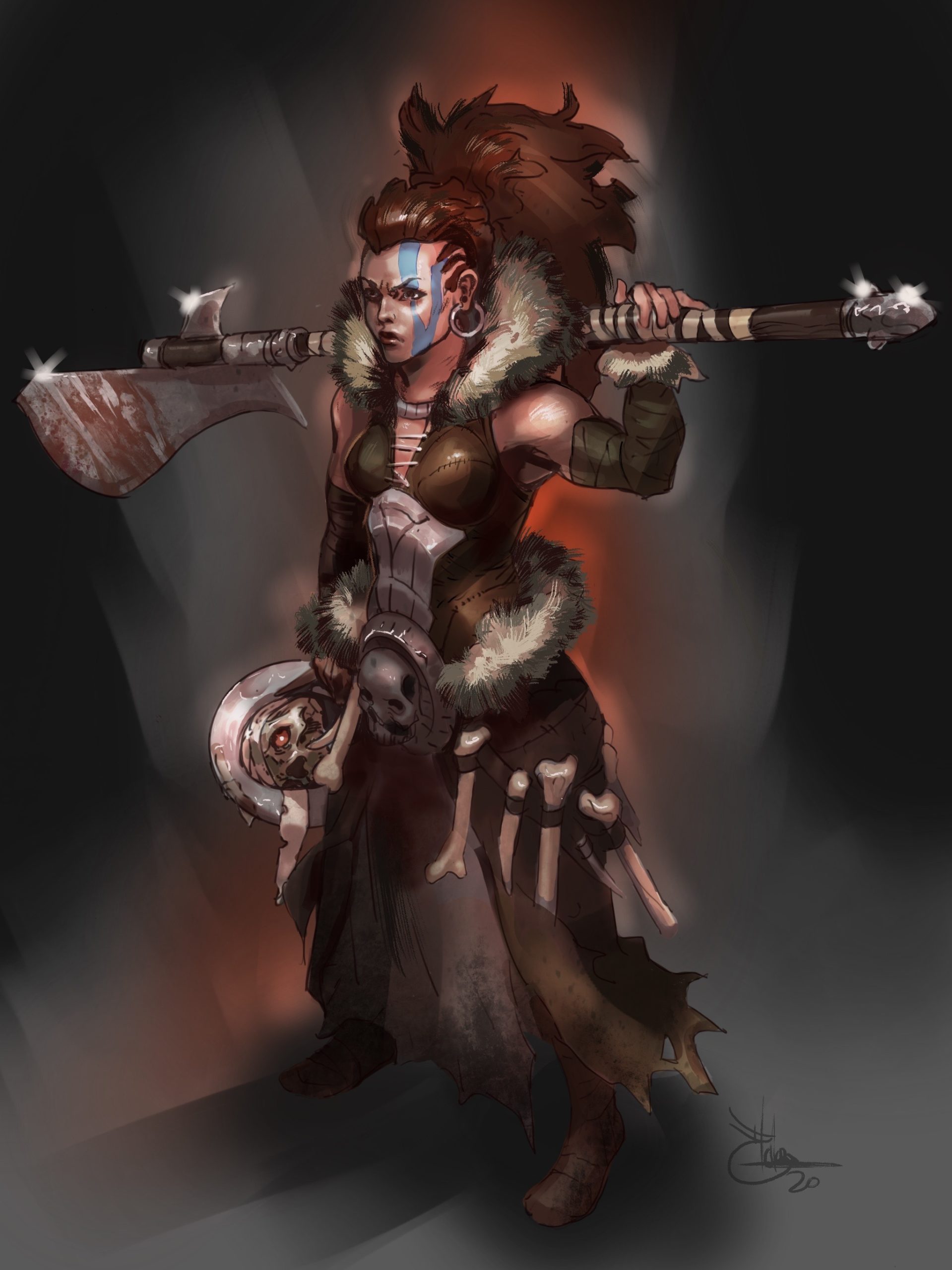 Female Barbarian Concept Art